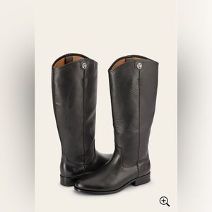Knee High Black Leather Frye Boots